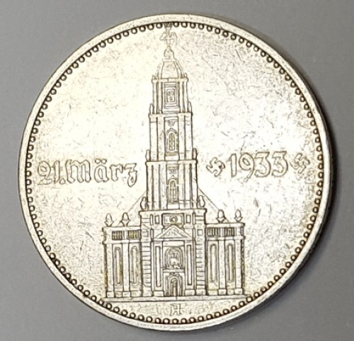 Jager 0355 - 2 Reichsmark 1934 A garrison church with date