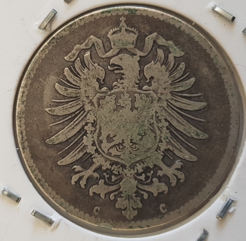 1 Mark 1874 C Imperial Silver Coin
