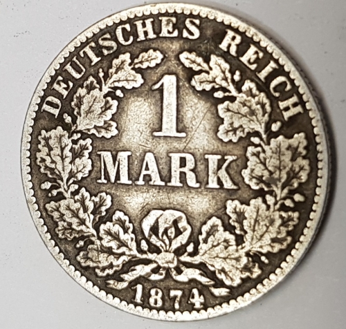 1 Mark 1874 B condition