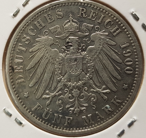 5 Mark PREUSSEN 1900 Wilhelm II