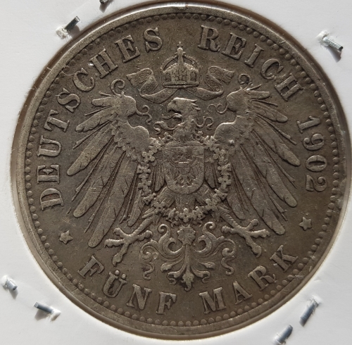 5 Mark PRUSSIA 1902 silver coin