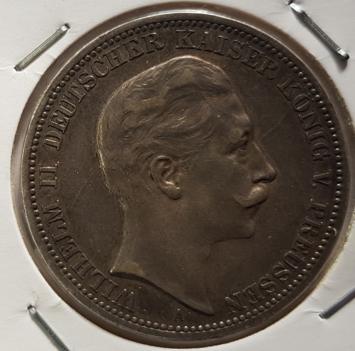 3 Mark PREUSSEN 1908 Wilhelm II