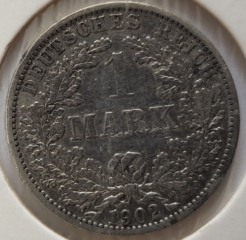 1 Mark 1902 A German Empire Silver