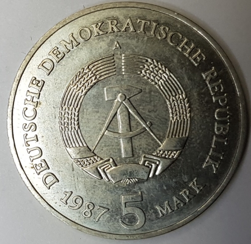 Jäger 1536 - 5 Mark 1987 Brandenburg Gate