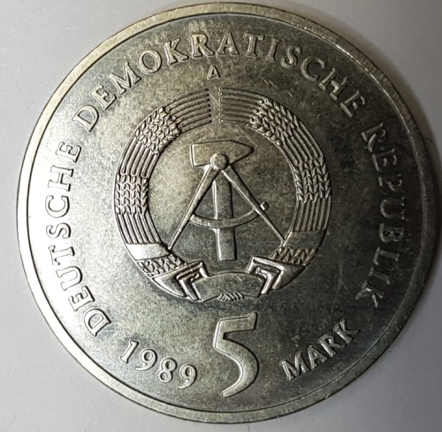 5 Mark 1989 Zwickau Katharinenkirche