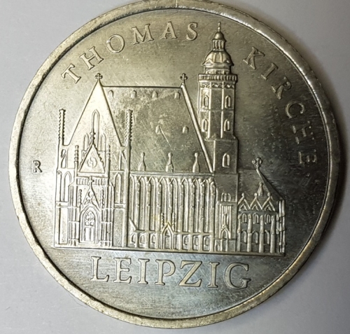 5 Mark 1984 Leipzig Thomas Kirche