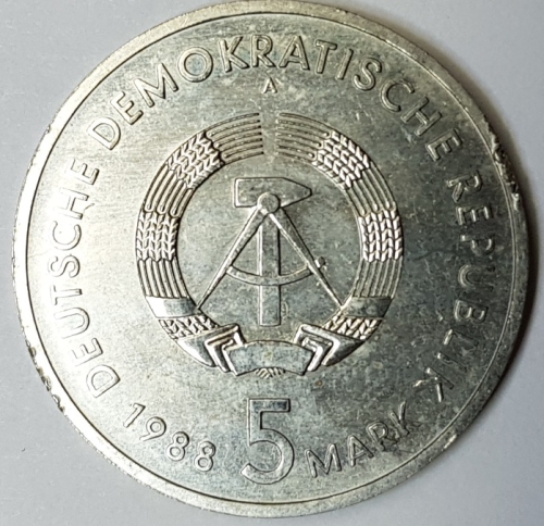 5 Mark 1988 Rostock Überseehafen