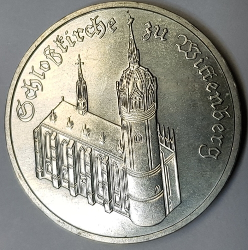5 Mark 1983 Schloßkirche zu Wittenberg
