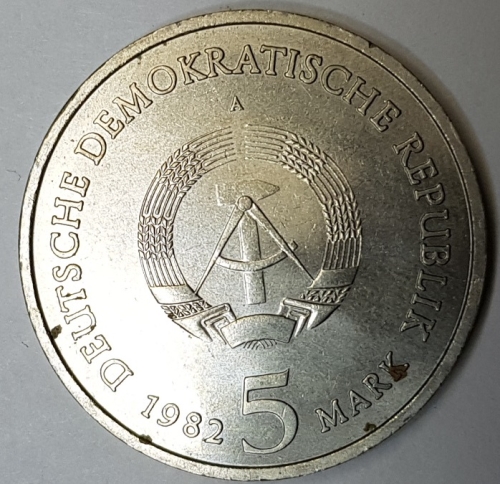 5 Mark 1982 Weimar Goethes Gartenhaus