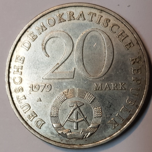 20 Mark 1979 30 Jahre DDR