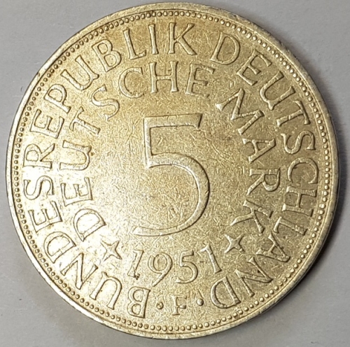 5 D-Mark 1951 F