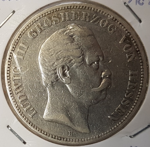 5 Mark 1876 Hessen Ludwig III