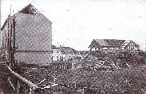 Chemnitz Sturmkatastrophe Schlesische Nutzholzhandlung Echtfoto* 1916
