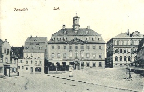 09217 Bürgstädt Brühl (town hall) Lithfa column o 1.2.1915