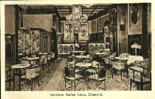 Chemnitz, Kaffee Corso, tea salon, interior, o 30.09.1917