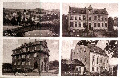 09212 Braunsdorf Restaurant zur Post gebr. ca. 1920