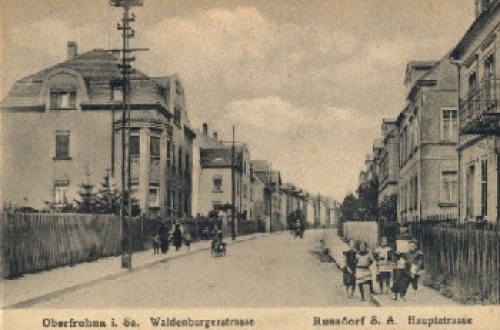 Oberfrohna Waldenburgerstrasse Russdorf Hauptstrasse * ca. 1920
