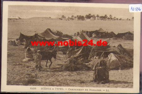 Nomad tents in the desert (Arabia) * around 1920