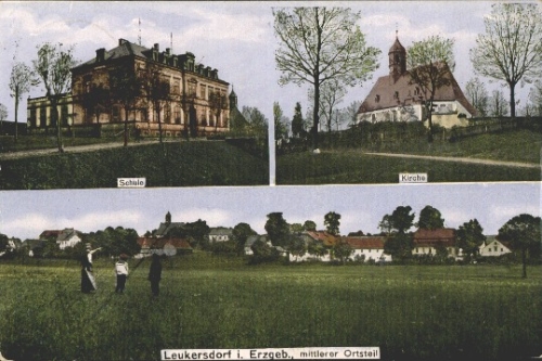 09387 Leukersdorf Schule o 4.10.1916