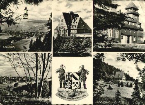 09484 Oberwiesenthal Seilbahn Bergmänner o 18.7.1960