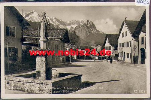 82467 Partenkirchen, Sonnenbergstrasse Antoniusbrunnen o 28.6.1936