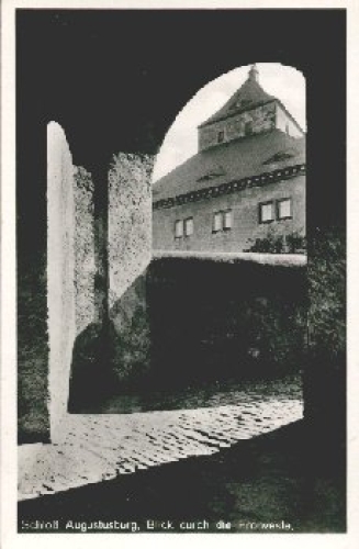 09573 Augustusburg Castle View through the Fronveste * 1936