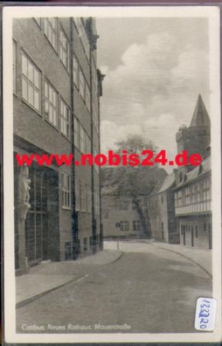 Cottbus Neues Rathaus, Mauerstraße o 30.7.1955