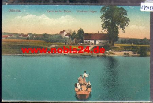 04668 Grimma Mulde Fährhaus Höfgen o 8.8.1916