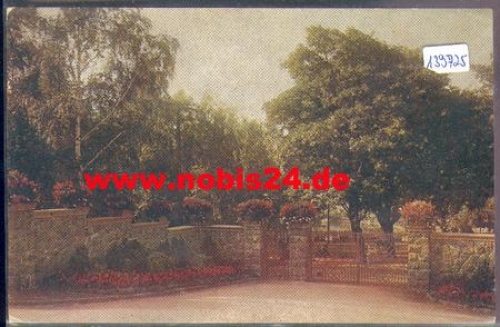 01445 Zitzschewig Radebeul convalescent home, entrance to the park o July 17, 1934