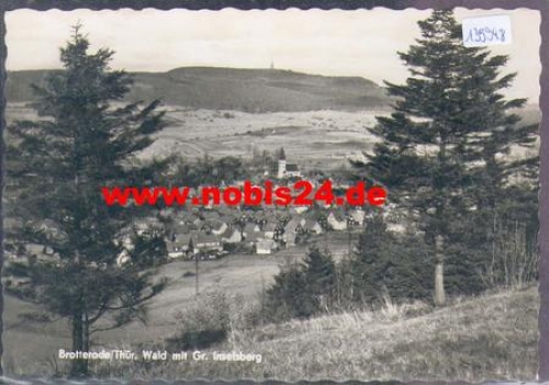 98599 Brotterode mit Großem Inselsberg o  ca. 1966