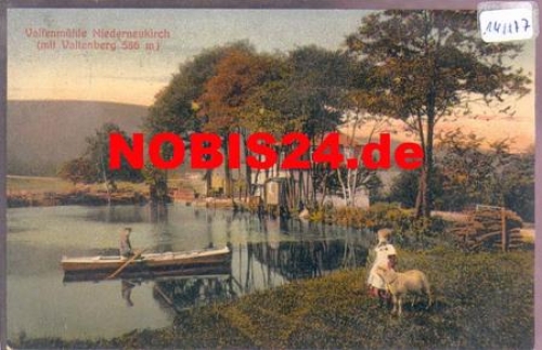 01904 Niederneukirch Valtenmuhle Child with sheep o December 31, 1911