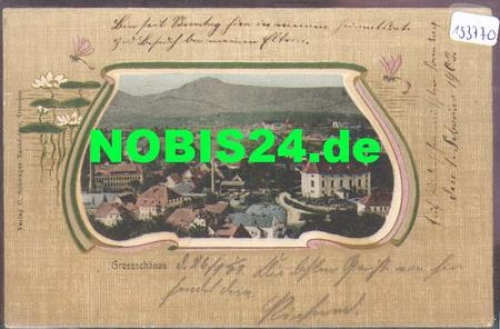 02779 Grossschönau Art Nouveau card o 28.1.1903