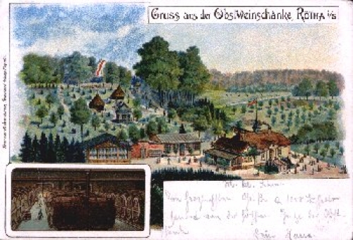04571 Rötha fruit wine tavern Litho o 13.5.1901