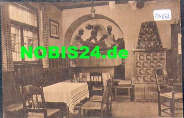 01662 Meissen Neptun Club House Meissner Rowing Club Interior *ca. 1920