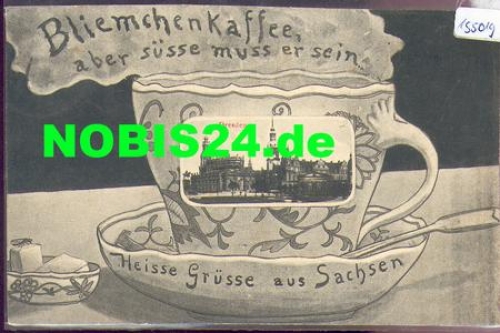 Dresden Kaffeetasse Bliemchenkaffee o 25.4.1906
