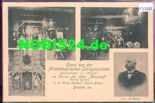 Dresden Neustaedter Markt 12 "Altoberbayrischen Gebirgsschaenke" o 9.4.1912