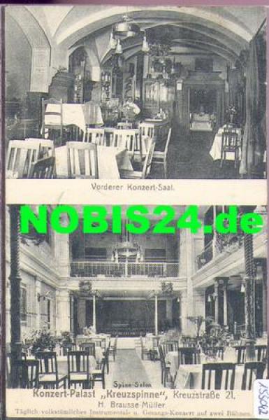 Dresden Kreuzstrasse 21 Konzert Palast "Kreuzspinne" Innenräume gebr. ca. 1920