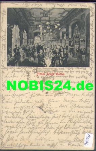 Dresden Schlossstrasse 11 Hotel Stadt Gotha Restaurations-Saal o 20.1.1905