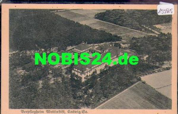 01640 Coswig, Wettinstift, Luftaufnahme, gebr. 10.07.1929