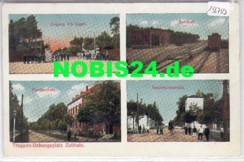 01619 Zeithain, Truppenübungsplatz Bahnhof, o 29.5.1913