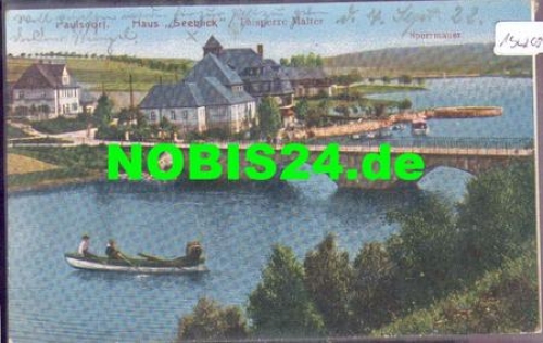01744 Paulsdorf "Haus Seeblick" Talsperre Malter o 4.9.1922