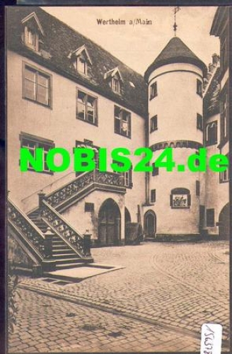 97877 Wertheim, Treppe mit Turm *ca. 1920