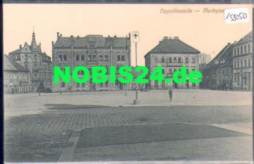 01744 Dippoldiswalde, Marktplatz *ca. 1910