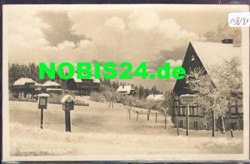 Oberbärenburg Winter Schnee gebr. ca. 1930
