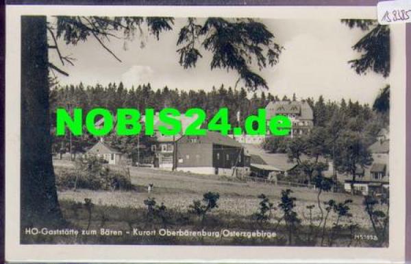 01776 Oberbaerenburg HO-Restaurant "zum Baeren" o 23.7.1956