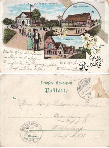 21629 Ruebcke Neu Wulmsdor Farblitho o 10.9.1900