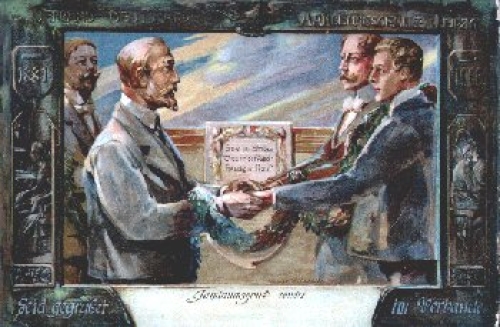 Leipzig, 25th anniversary of the trade association, o January 2nd, 1912