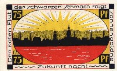 04626 Schmölln Städtenotgeld Wert 75 Pfg. 1921