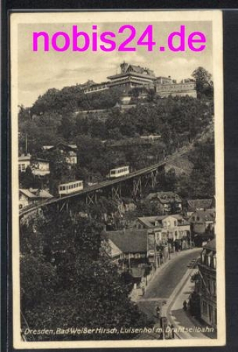 Weißer Hirsch Dresden Drahtseilbahn Grundstrasse *ca. 1930