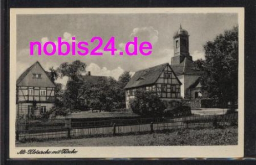 Klotzsche Dresden  mit Kirche *ca. 1930